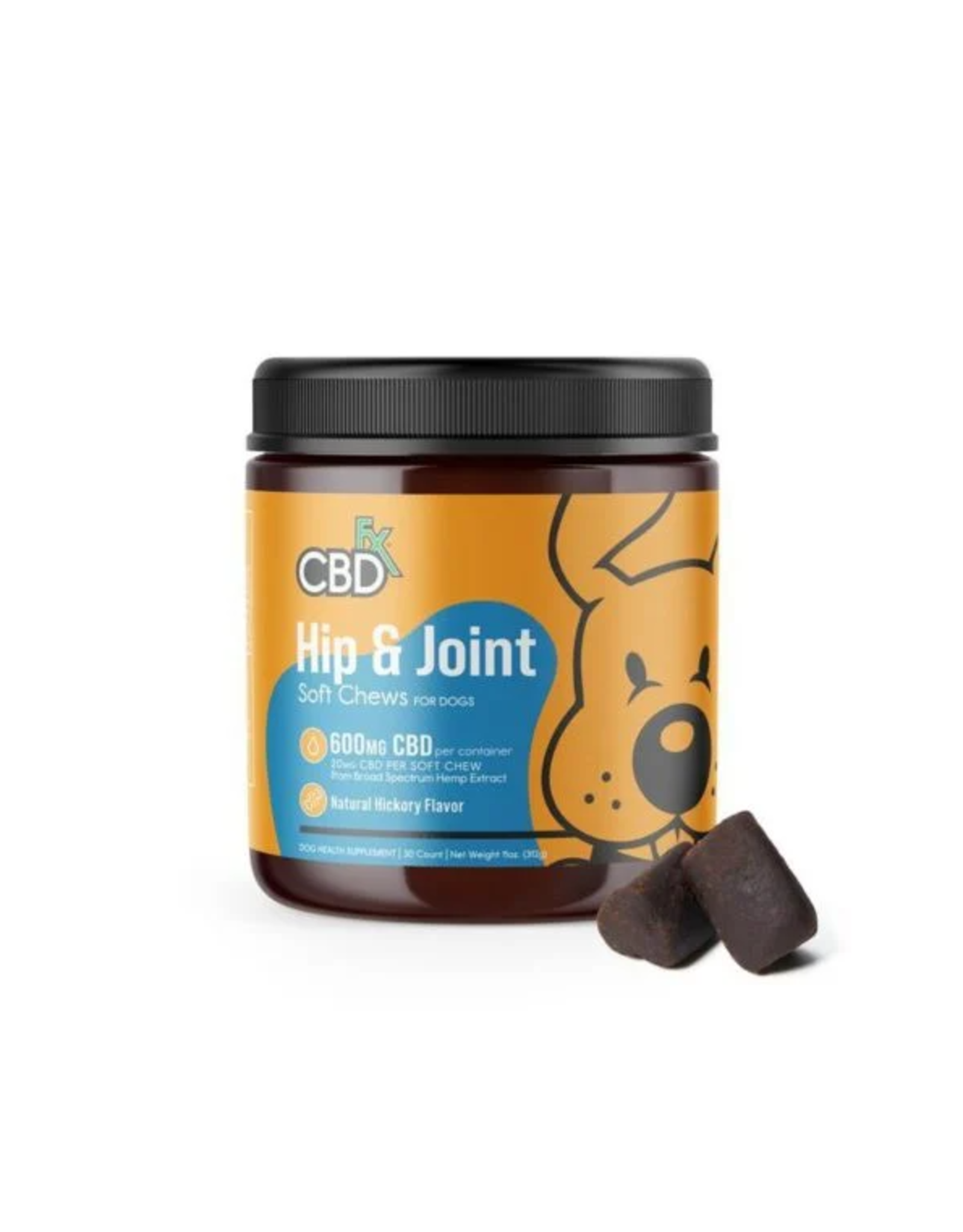 CBDfx CBDFx Broad Spectrum CBD Hip & Joint Soft Chews for Dogs 600mg 30 Count