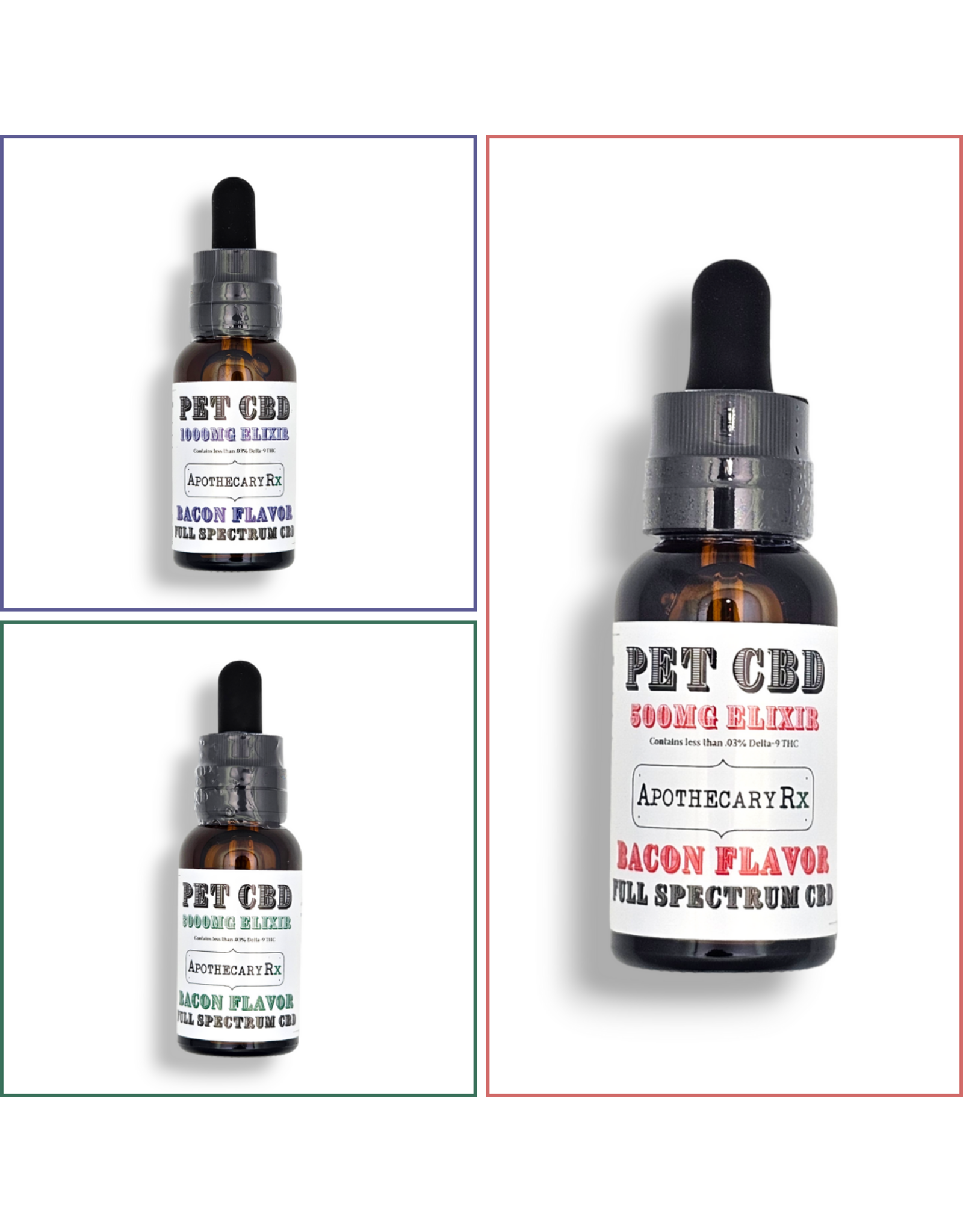 Apothecary Rx Full Spectrum CBD Bacon Flavored Elixir for Pets