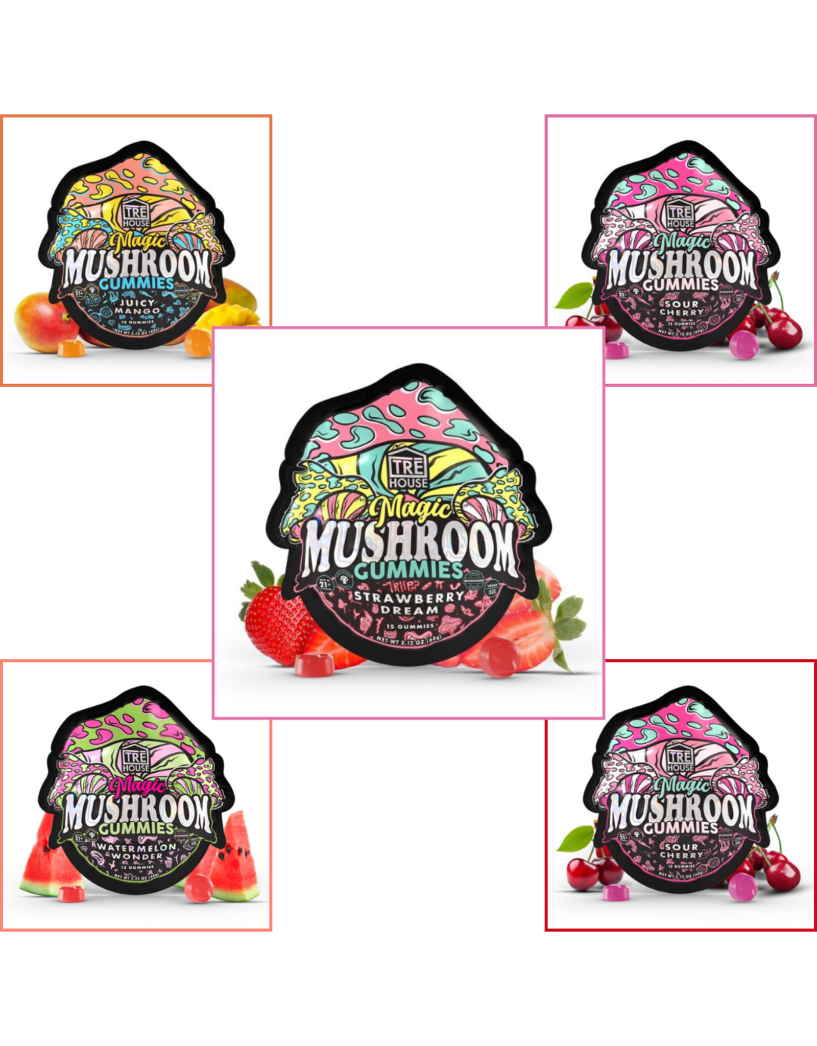 Tre House Tre House Magic Mushroom Microdose Gummies