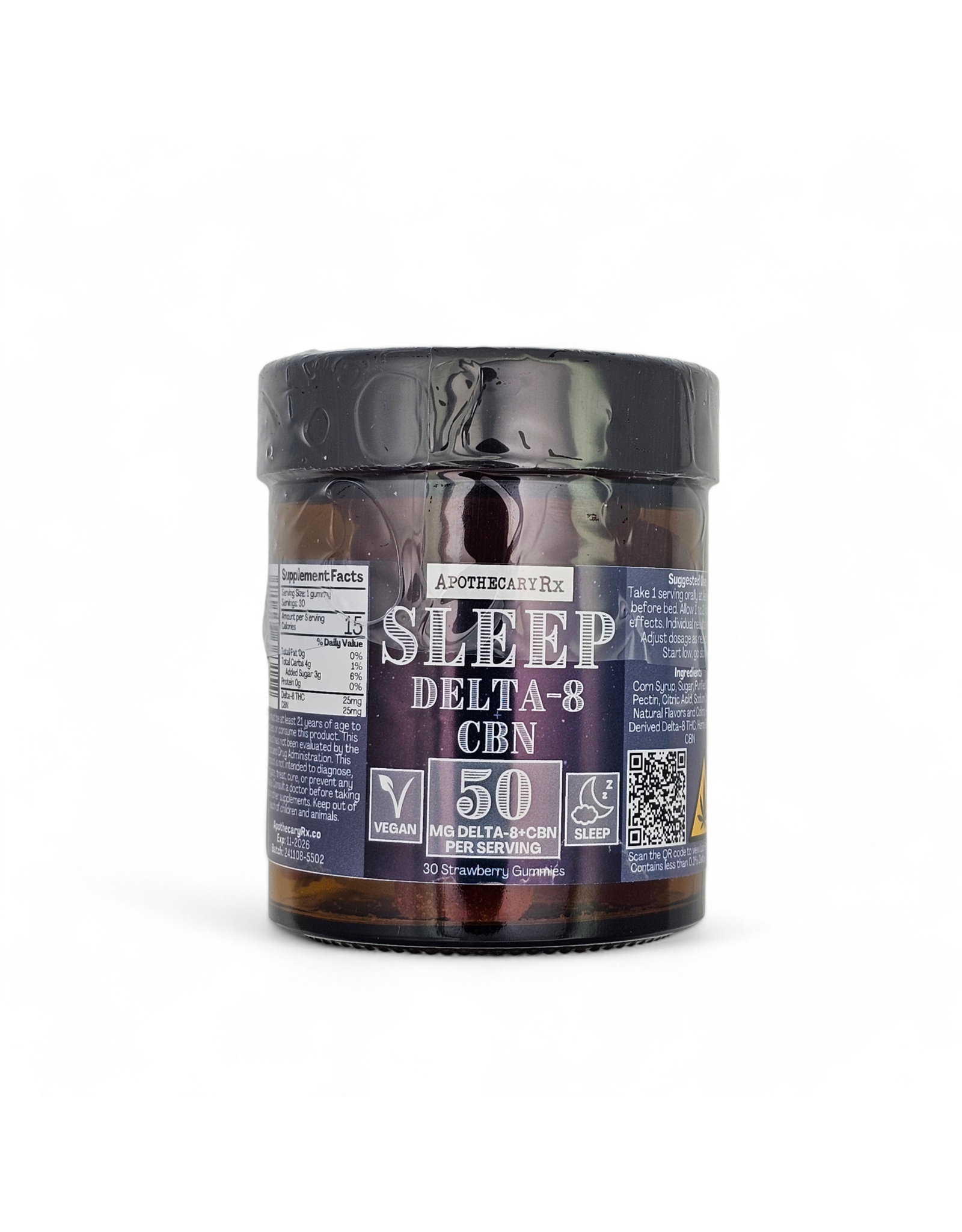 Apothecary Rx Apothecary Rx 50mg Delta-8 CBN Vegan Sleep Gummies