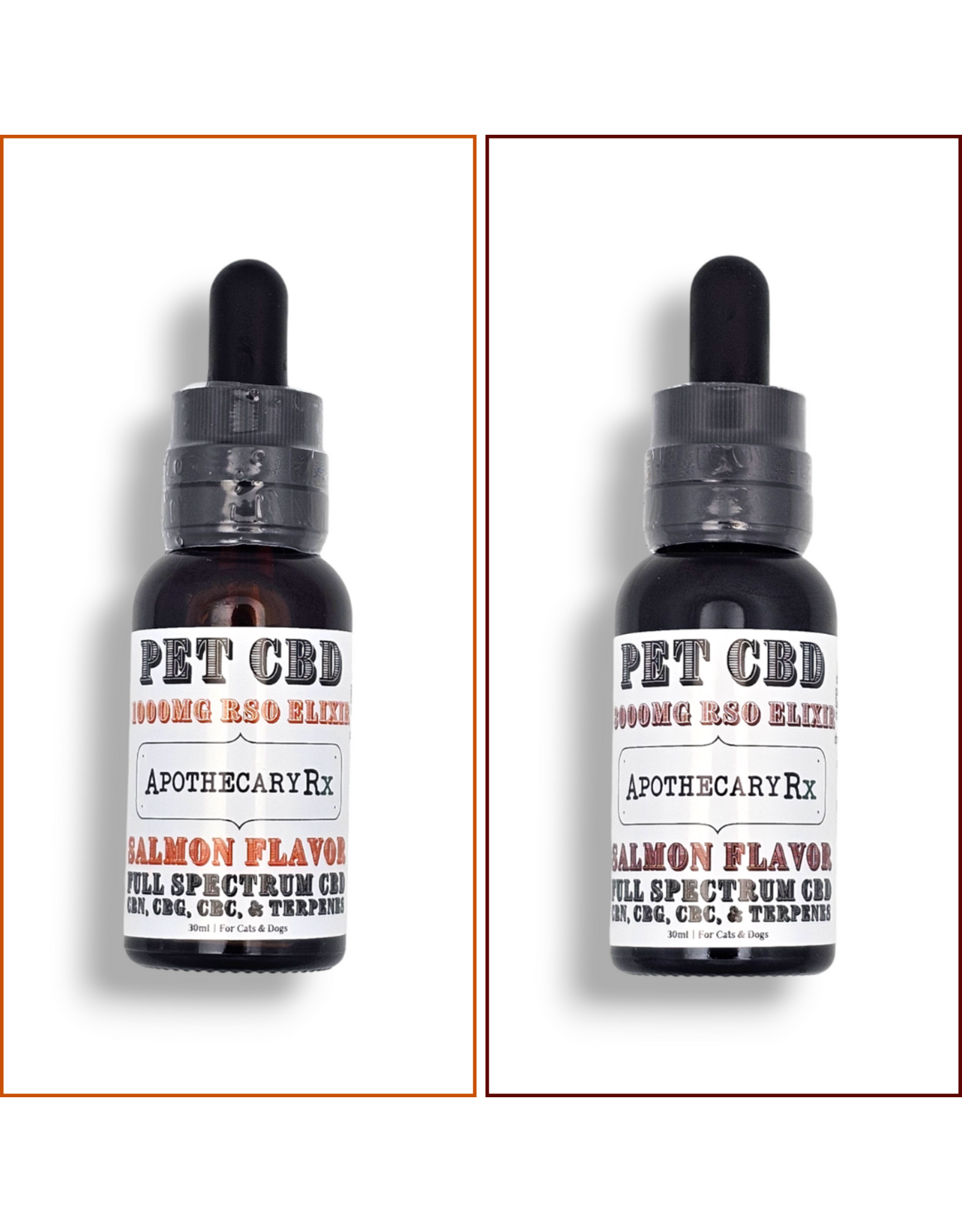 Apothecary Rx Full Spectrum CBD CBC CBG CBN Salmon Flavored RSO Elixir for Pets