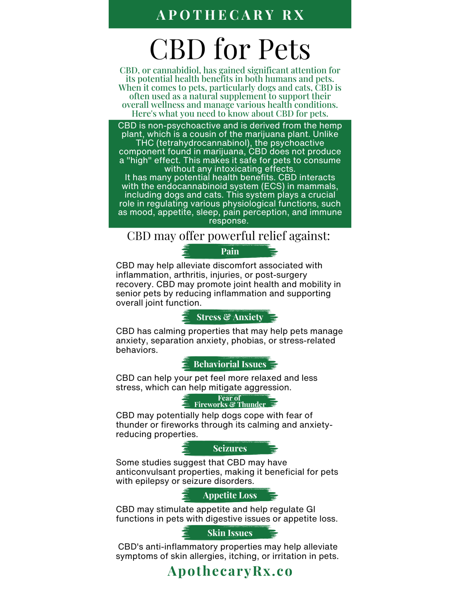 Apothecary Rx Full Spectrum CBD CBC CBG CBN Salmon Flavored RSO Elixir for Pets