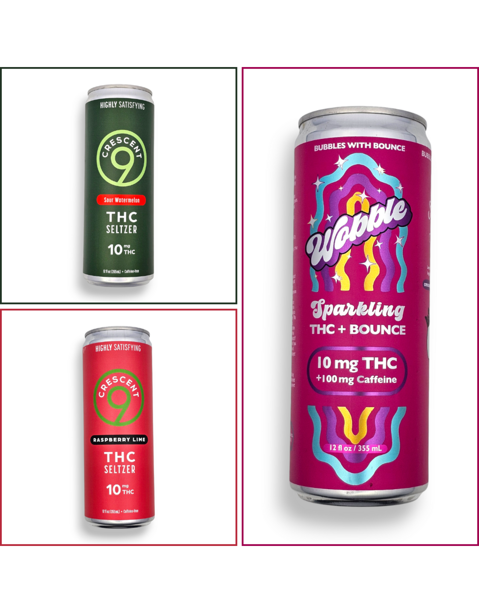 Crescent Canna 10mg Delta-9 Sparkling Seltzer 12floz