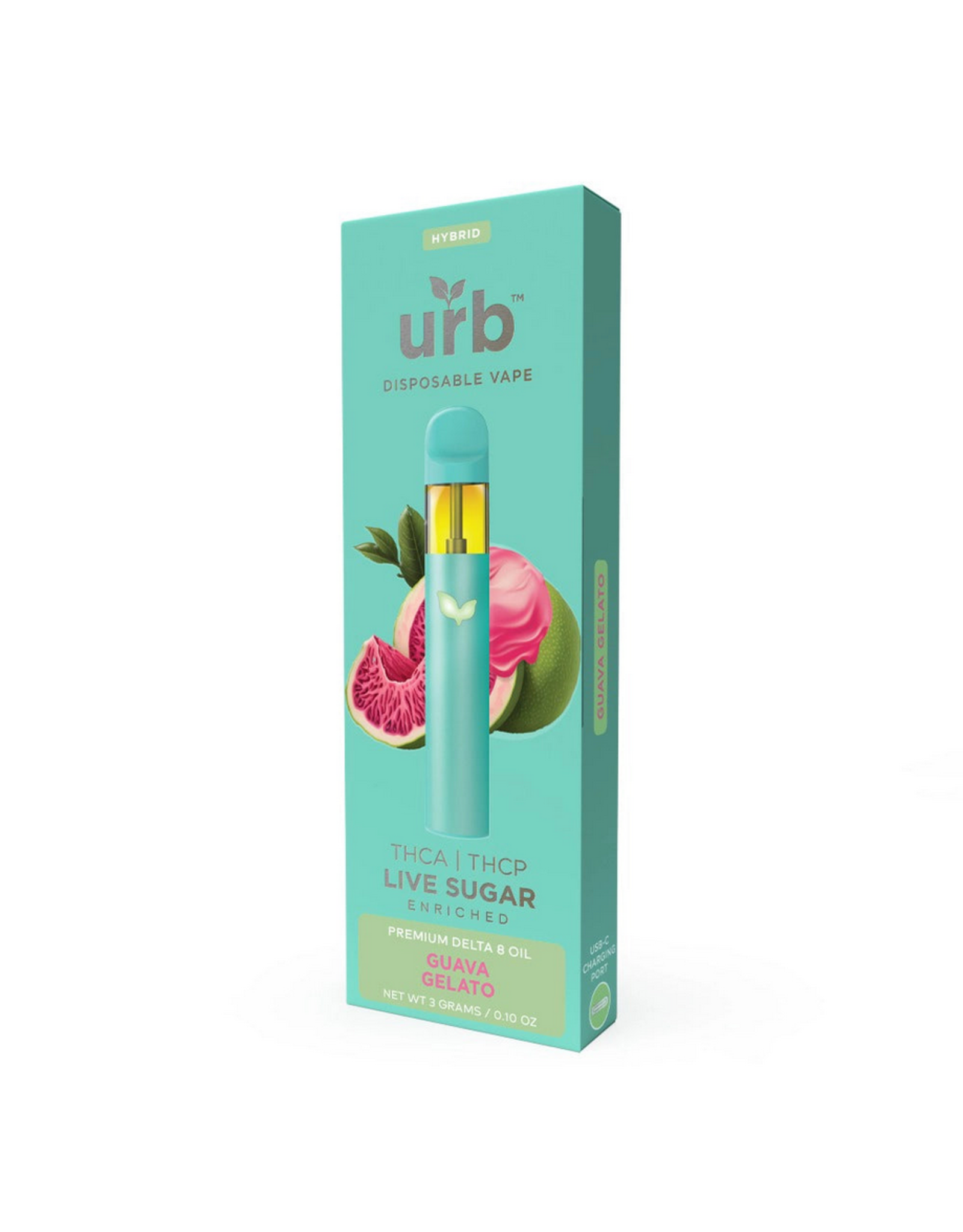 URB URB Live Sugar THCa THCP Delta-8 3gr Disposable