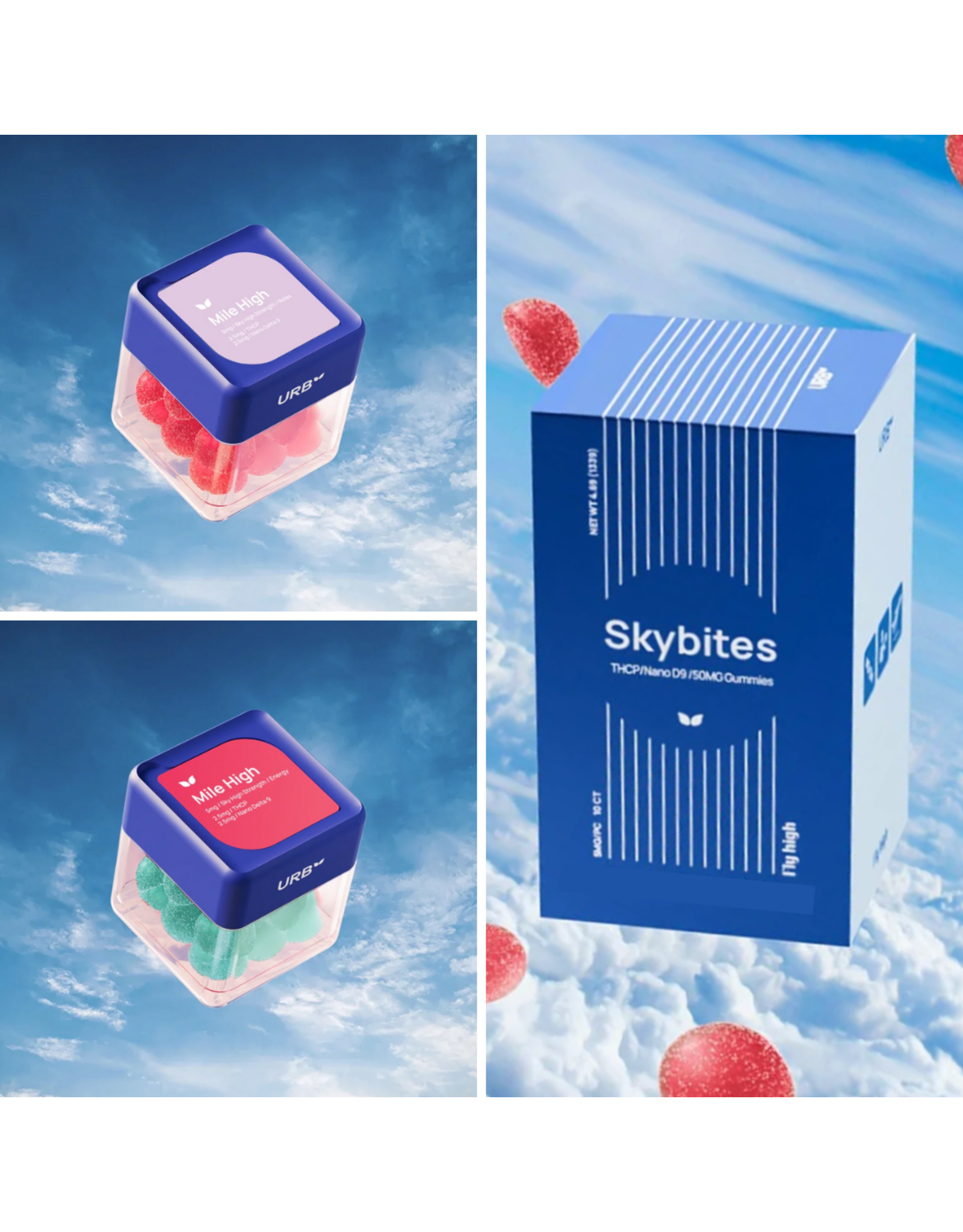 URB URB Skybites THCP Delta-9 Gummies 50mg 10ct