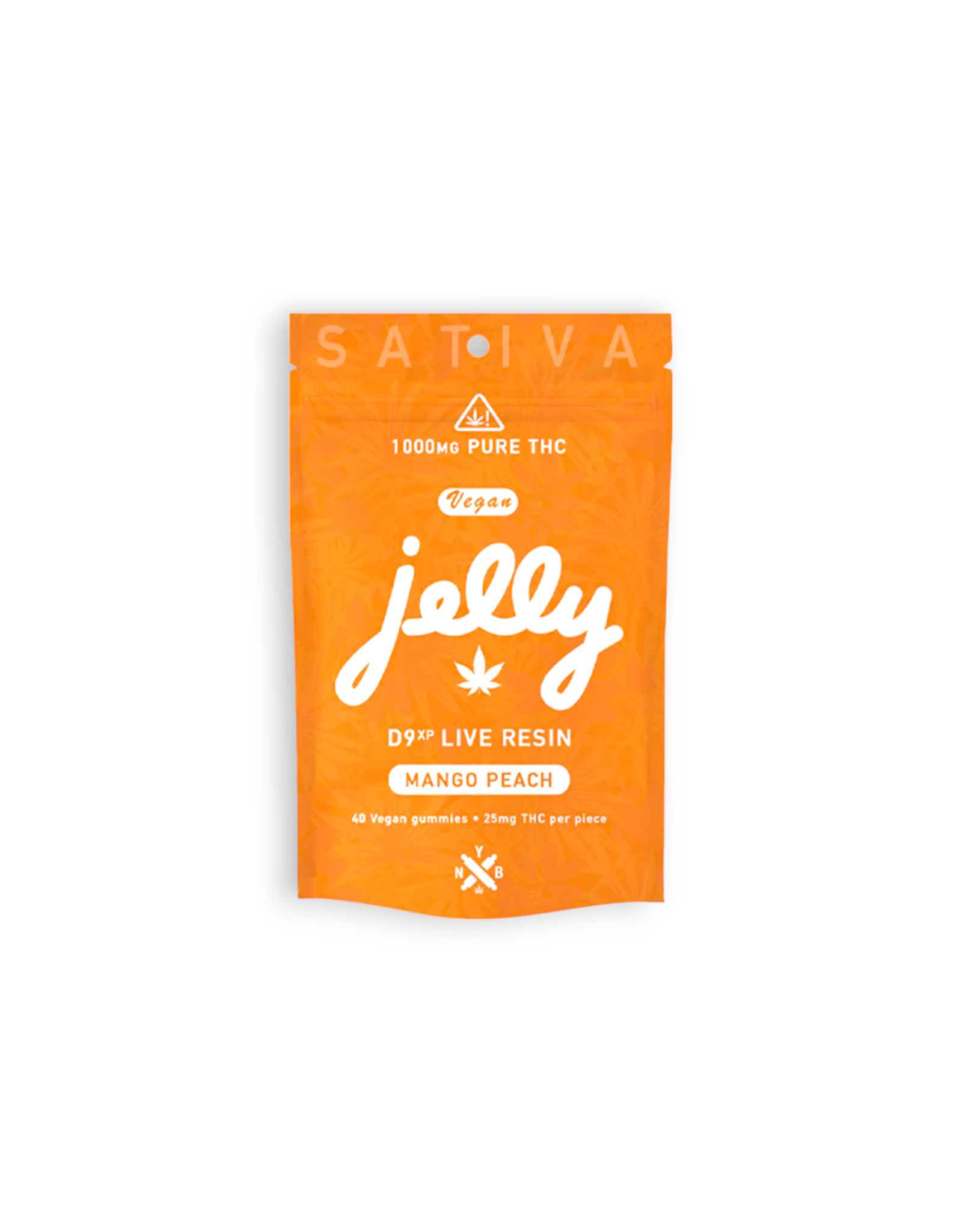 Jelly Jelly 25mg D9XP Live Resin Delta-9 Delta-8 Gummies 40ct