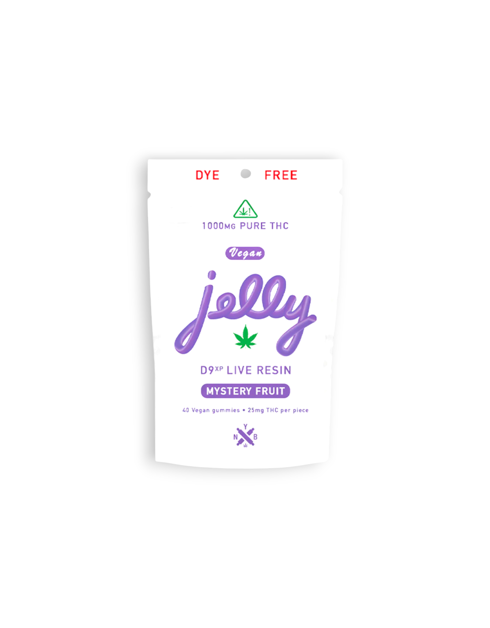 Jelly Jelly 25mg D9XP Live Resin Delta-9 Delta-8 Gummies 40ct