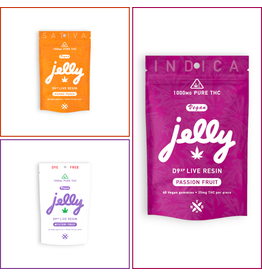 Jelly Jelly 25mg D9XP Live Resin Delta-9 Delta-8 Gummies 40ct