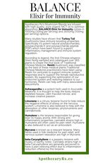Apothecary Rx BALANCE Elixir for Immunity 30ml