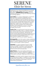 Apothecary Rx Apothecary Rx SERENE Elixir for Stress 30ml