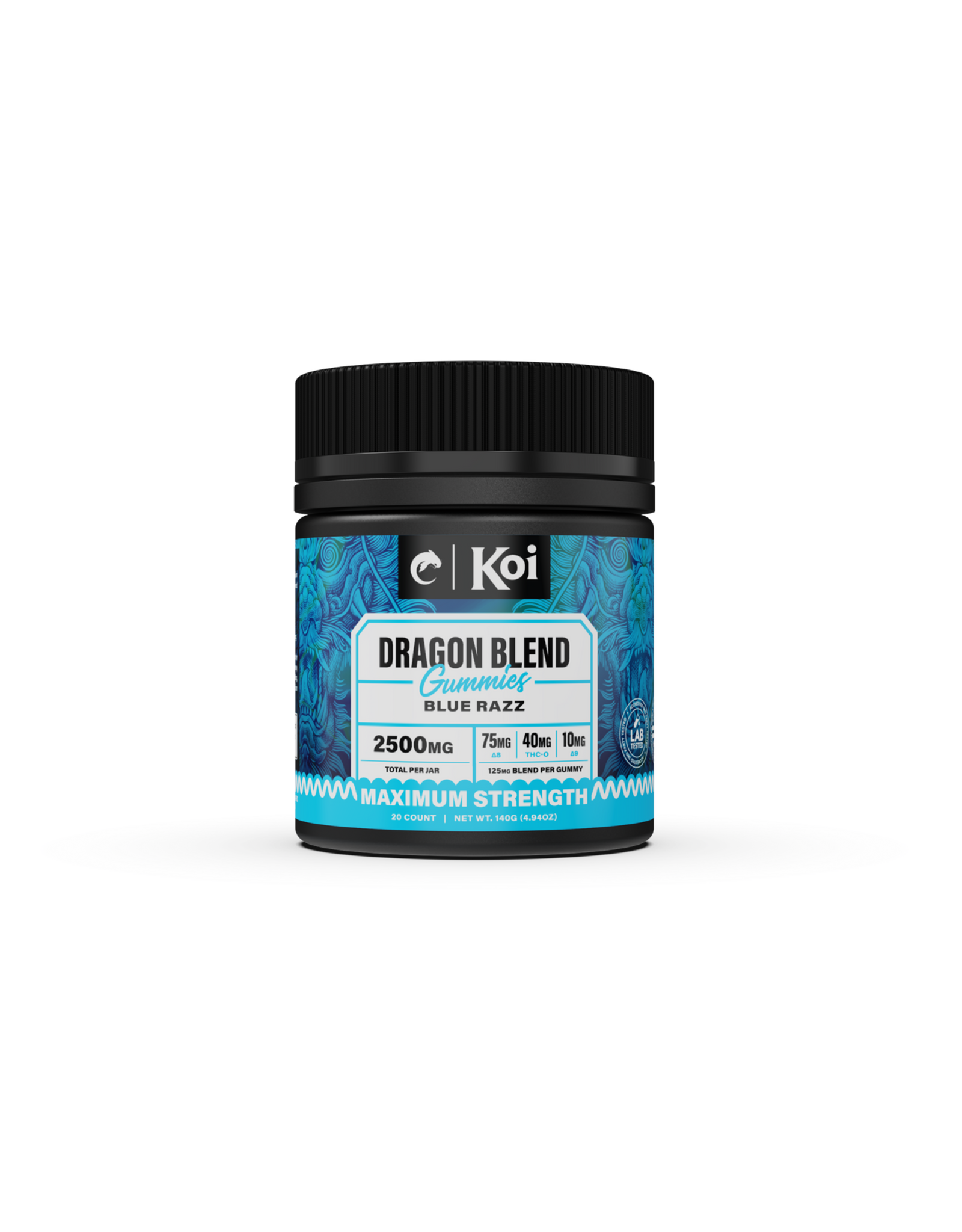 Koi Koi 125mg Dragon Blend Delta-9 Delta-8 Gummies 20ct