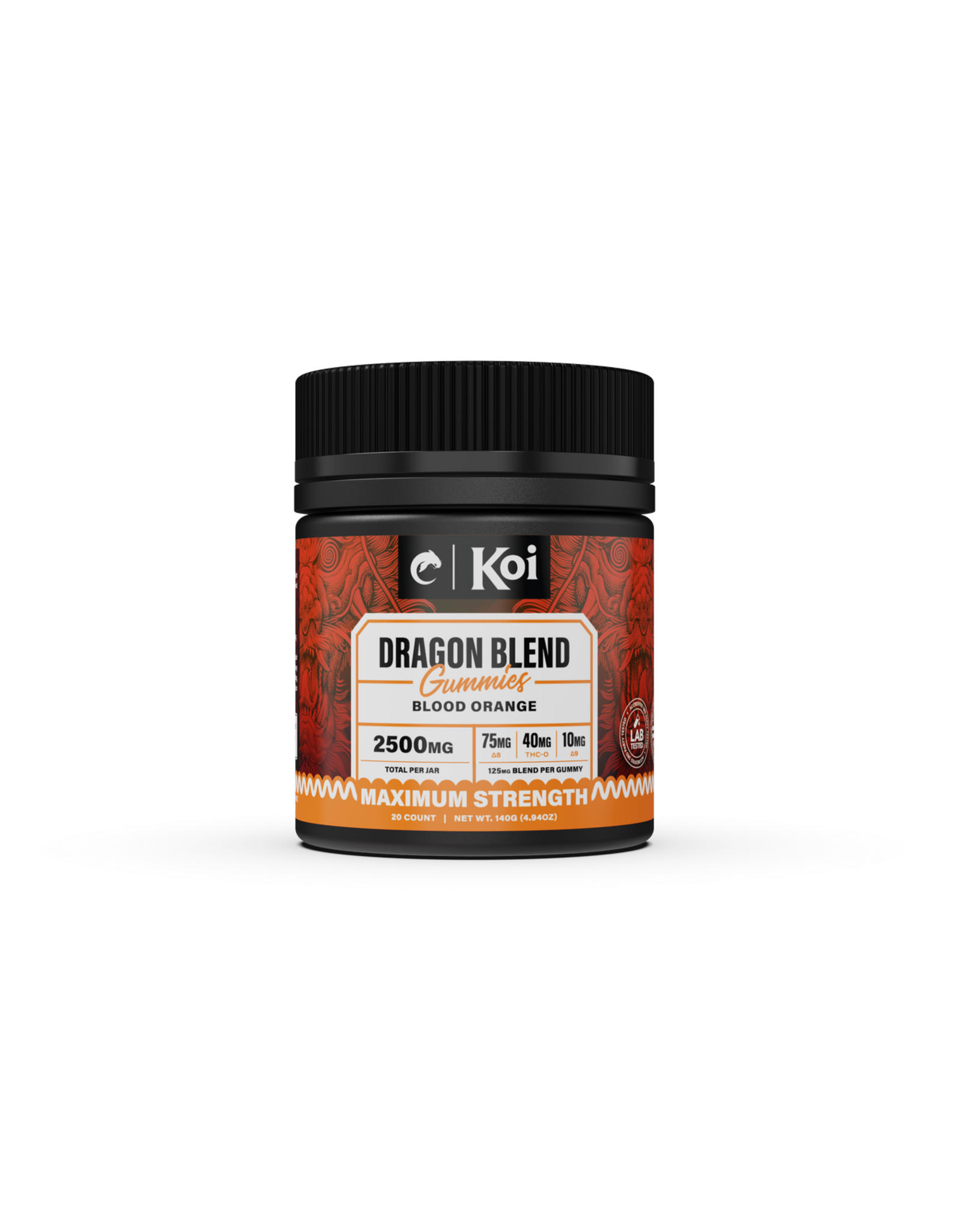 Koi Koi 125mg Dragon Blend Delta-9 Delta-8 Gummies 20ct