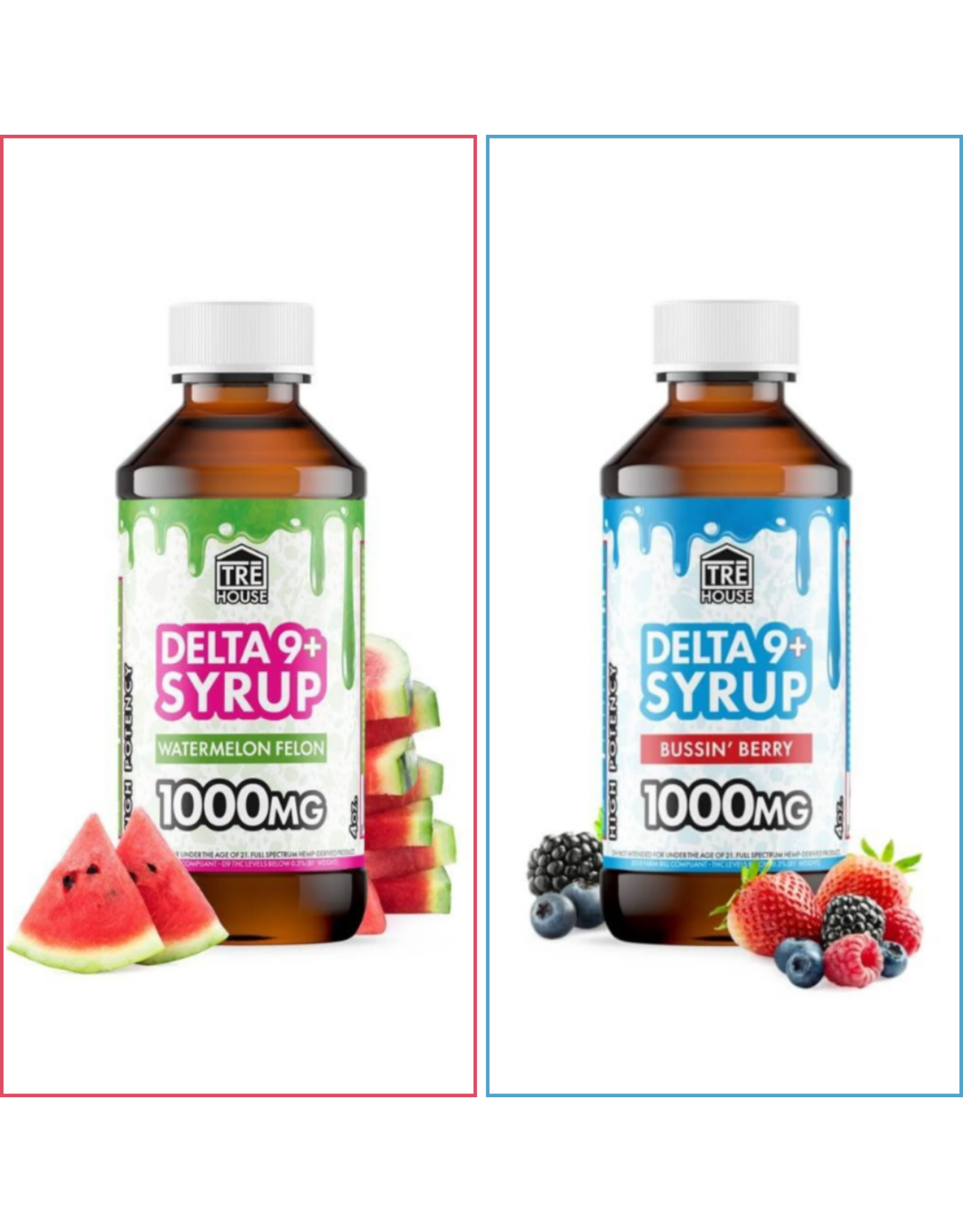 Tre House Tre House 1000mg Delta 9+ Syrup 4oz