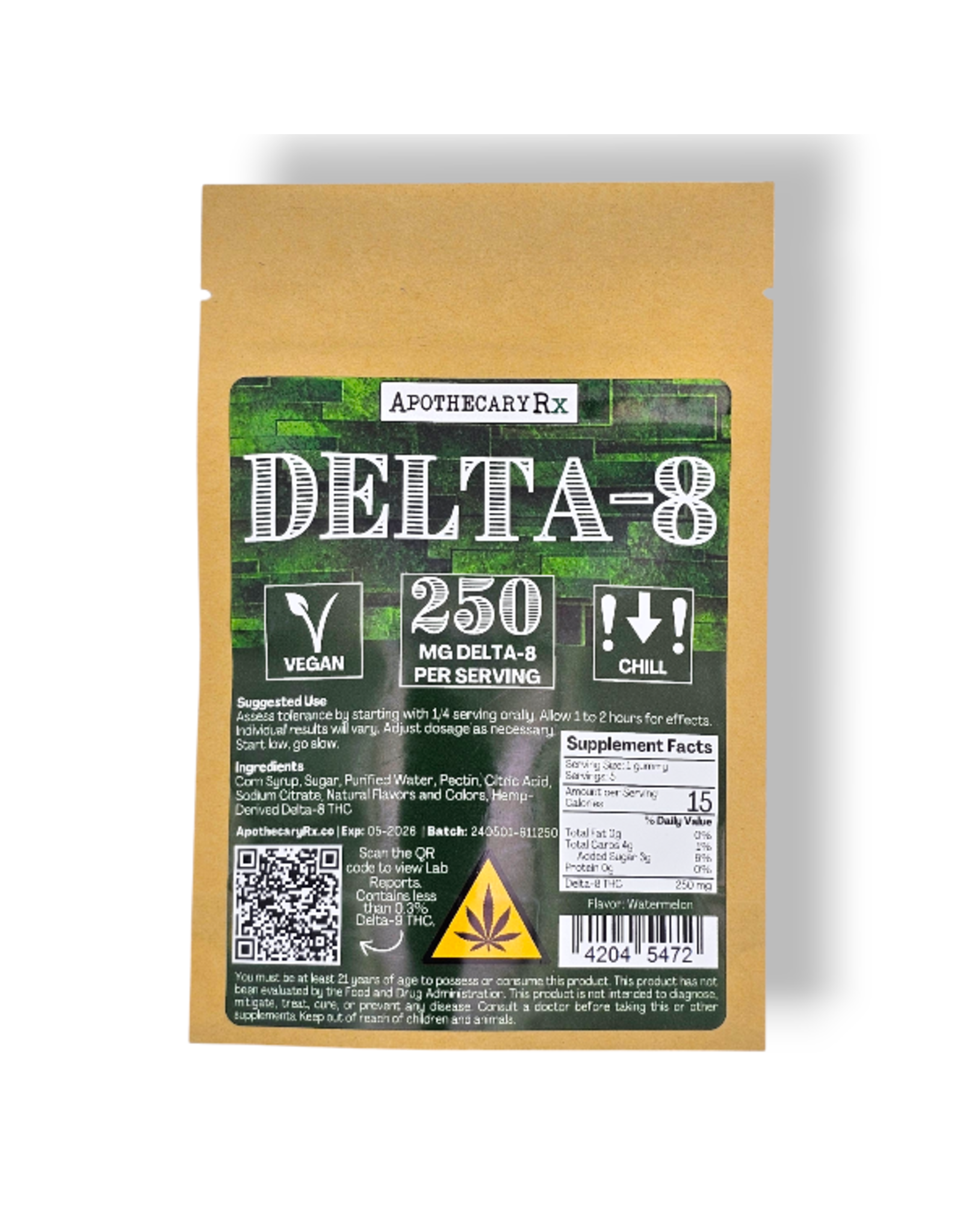 Apothecary Rx Apothecary Rx 250mg Delta-8 Vegan Gummies