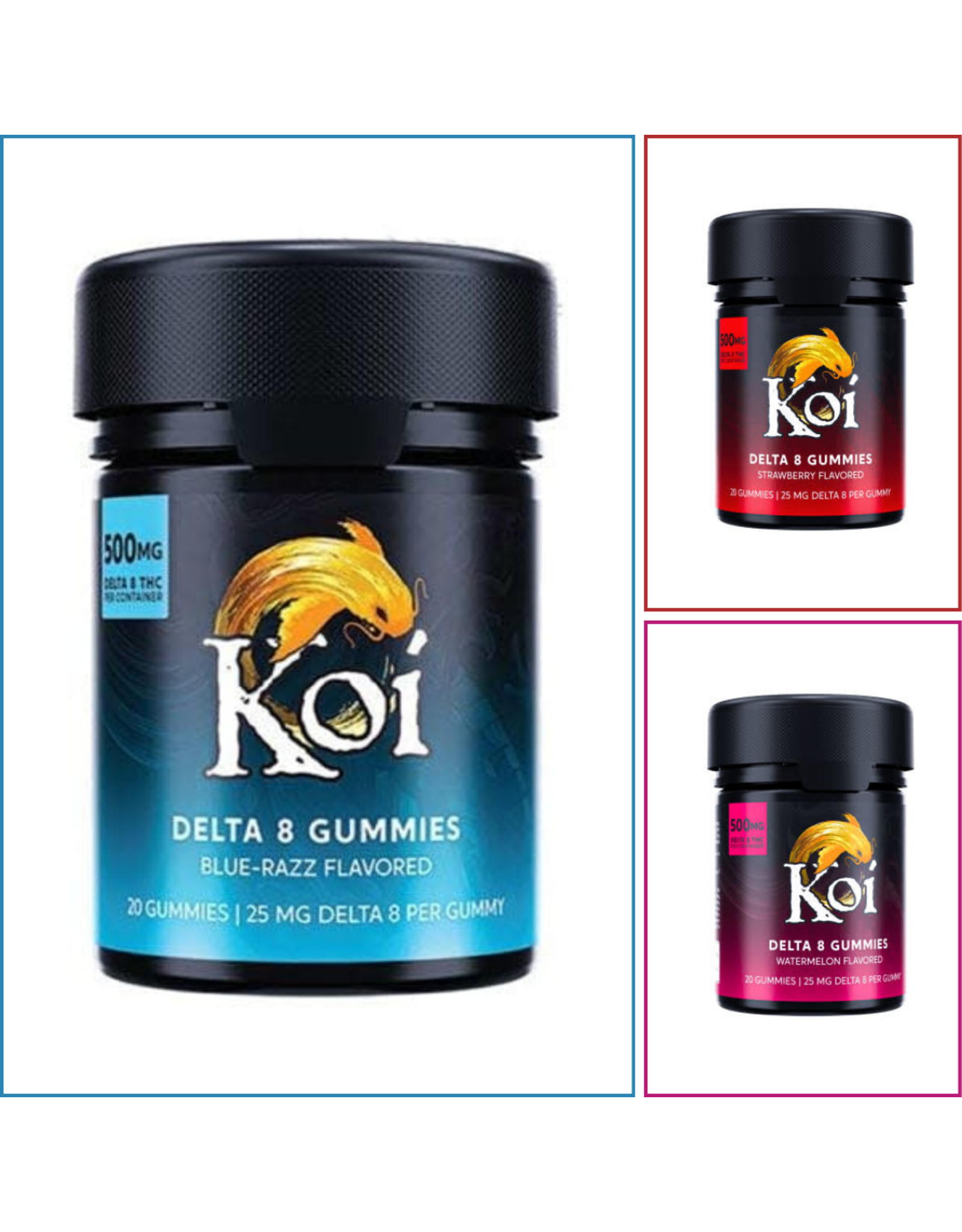 Koi 25mg Delta-8 Gummies 20ct