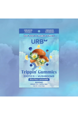 URB URB 8000mg Trippin' Gummies w/ Mushrooms and Exotics Blue Razz Lemondade10ct