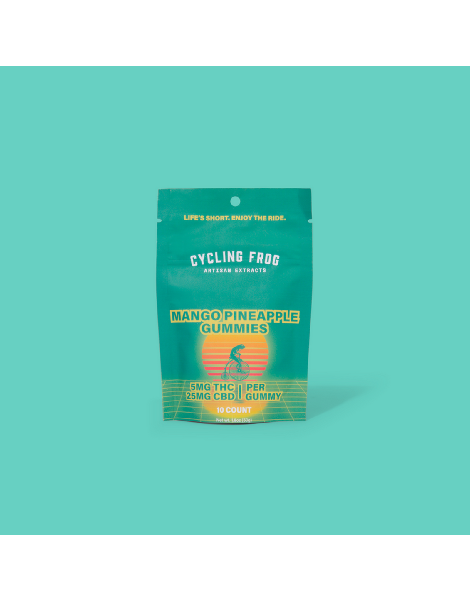 Cycling Frog Cycling Frog 5mg Delta 9 25mg CBD Mango Pineapple Gummies 10ct
