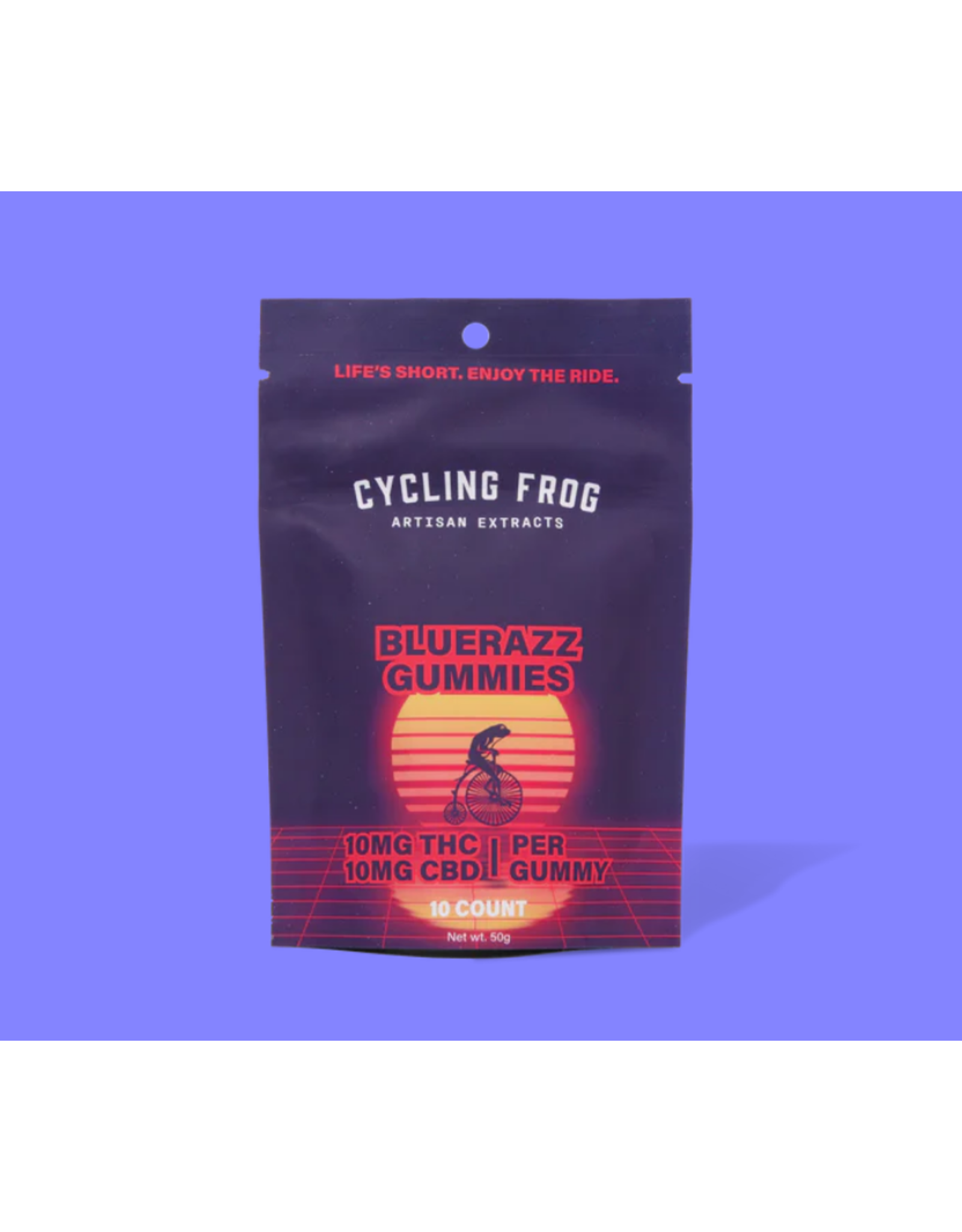 Cycling Frog Cycling Frog 10mg Delta 9 10mg CBD BlueRazz Gummies 10ct