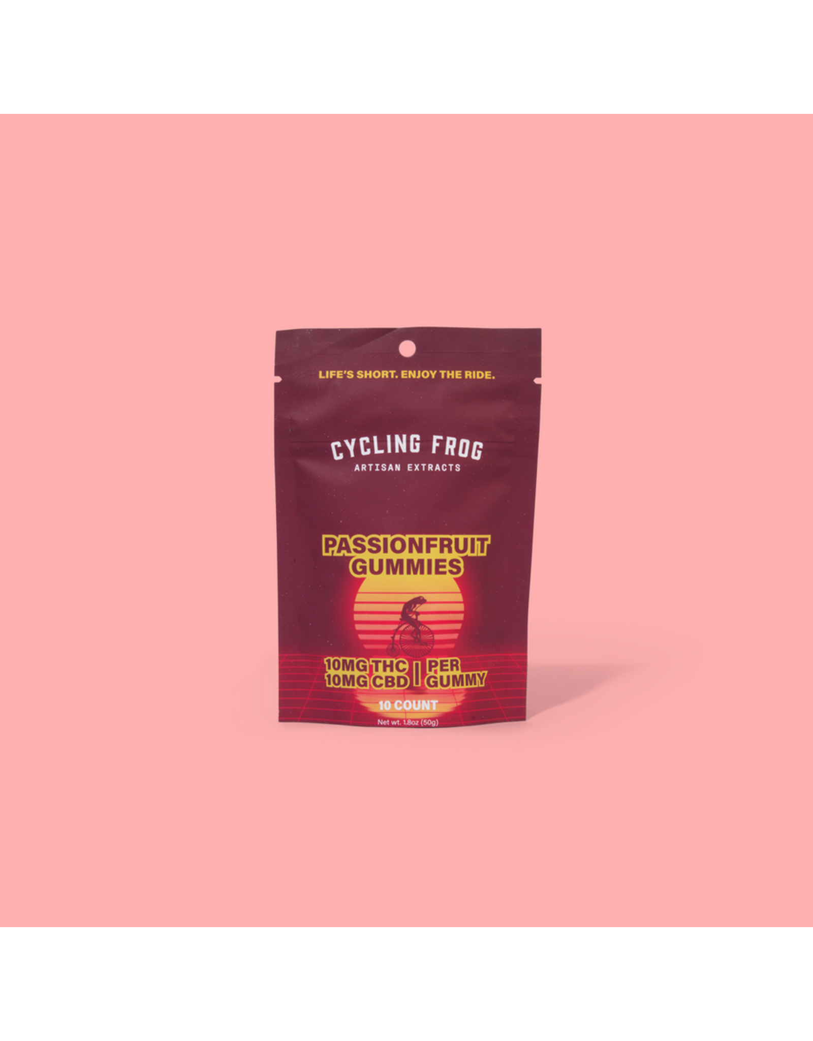 Cycling Frog Cycling Frog 10mg Delta 9 10mg CBD Passionfruit Gummies 10ct