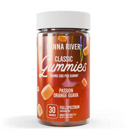 Canna River Canna River 100mg Full Spectrum CBD Classic Gummies 30ct Passion Orange Guava