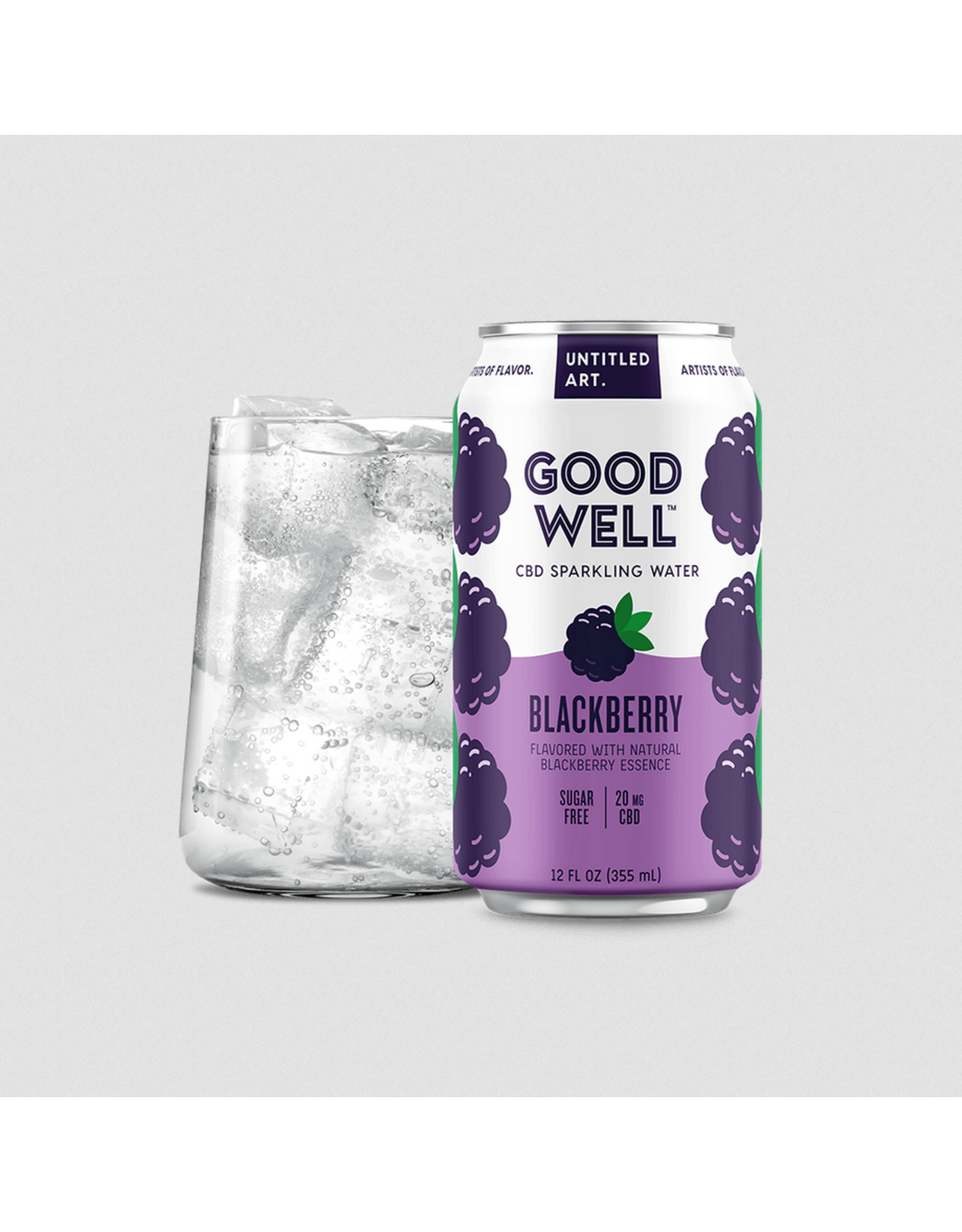 Green Canvas Green Canvas Goodwell 20mg CBD Sparkling Water Blackberry