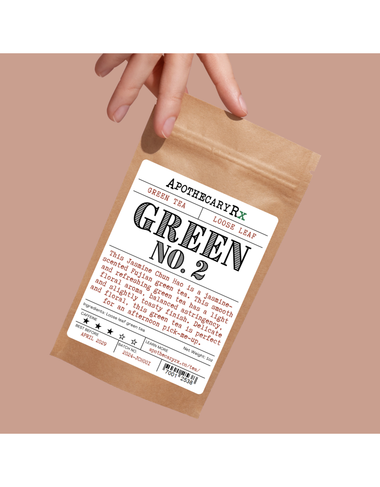 Apothecary Rx Green No. 2 Loose Leaf Tea 1oz