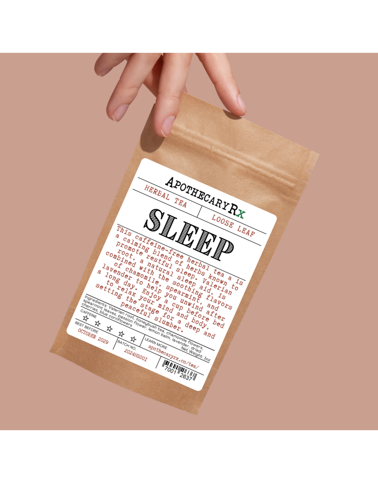 Apothecary Rx Sleep Loose Leaf Tea 1oz
