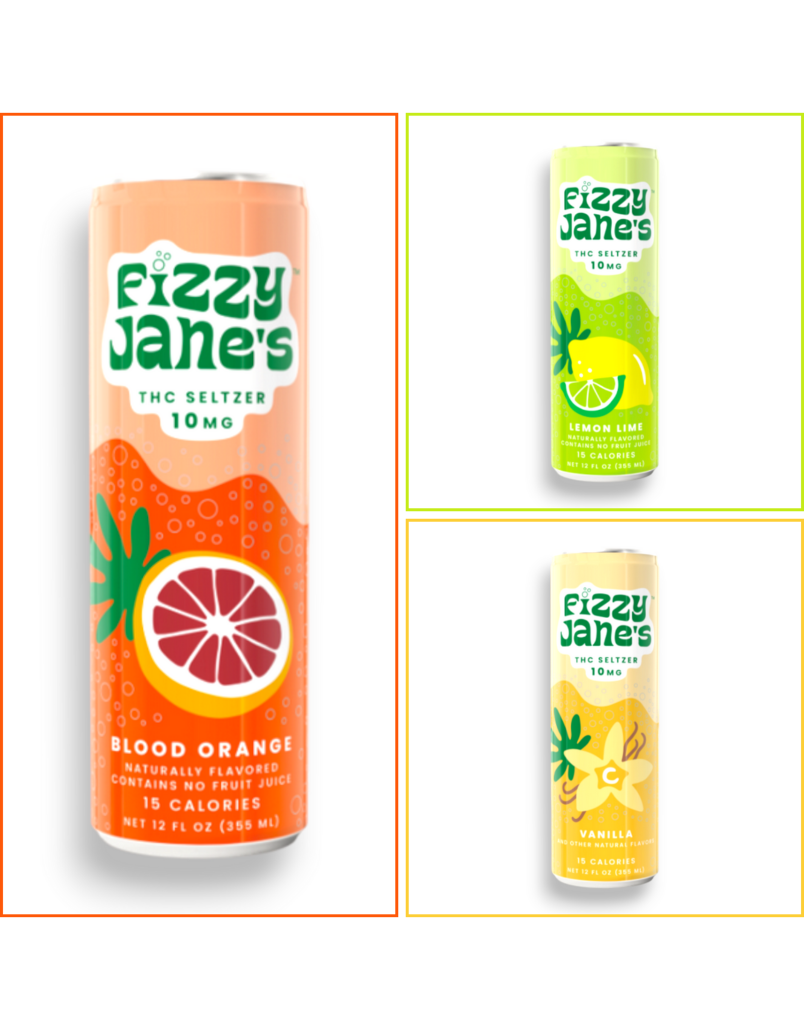 Fizzy Jane Fizzy Jane 10mg Delta-9 Seltzer 12floz