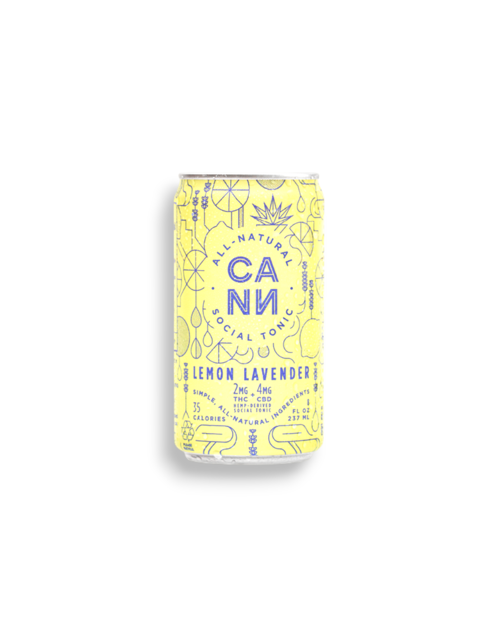 CANN CANN 2mg Delta-9 Social Tonic 8oz Lemon Lavender