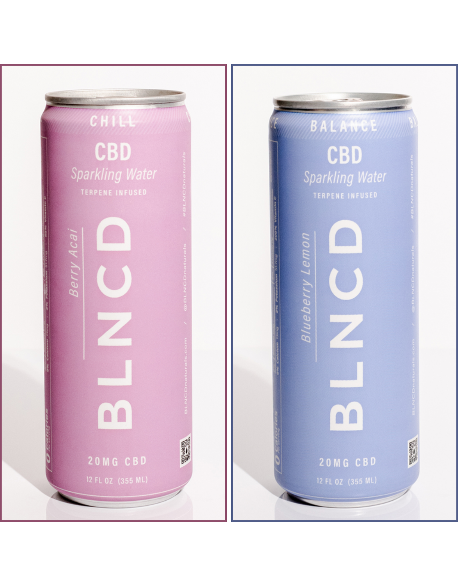 BLNCD 20mg CBD Sparkling Water 12floz
