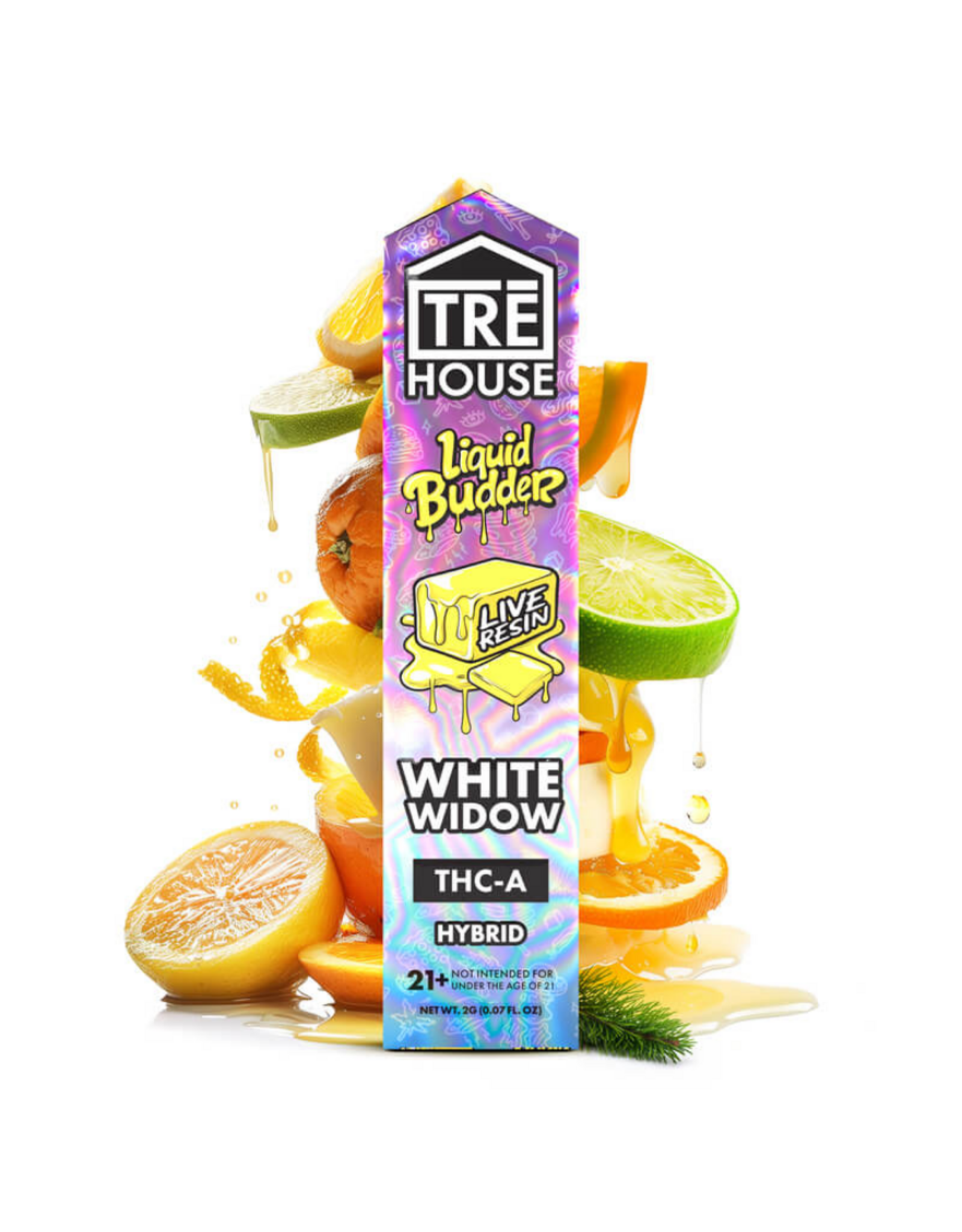 Tre House Tre House Delta-8 Liquid Budder THCa Delta-9 THCP Disposable White Widow 2g