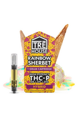 Tre House Tre House Delta-8 Delta-9 Delta-10 THCP Rainbow Sherbet Cartridge 1g