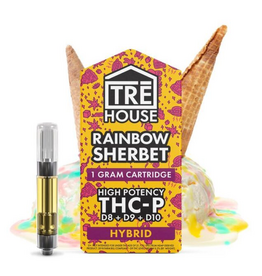 Tre House Tre House Delta-8 Delta-9 Delta-10 THCP Rainbow Sherbet Cartridge 1g