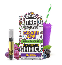 Tre House Tre House HHC Grape Ape Indica Cartridge 1g