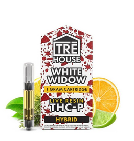Tre House Tre House Live Resin THCP White Widow Hybrid Cartridge 1g