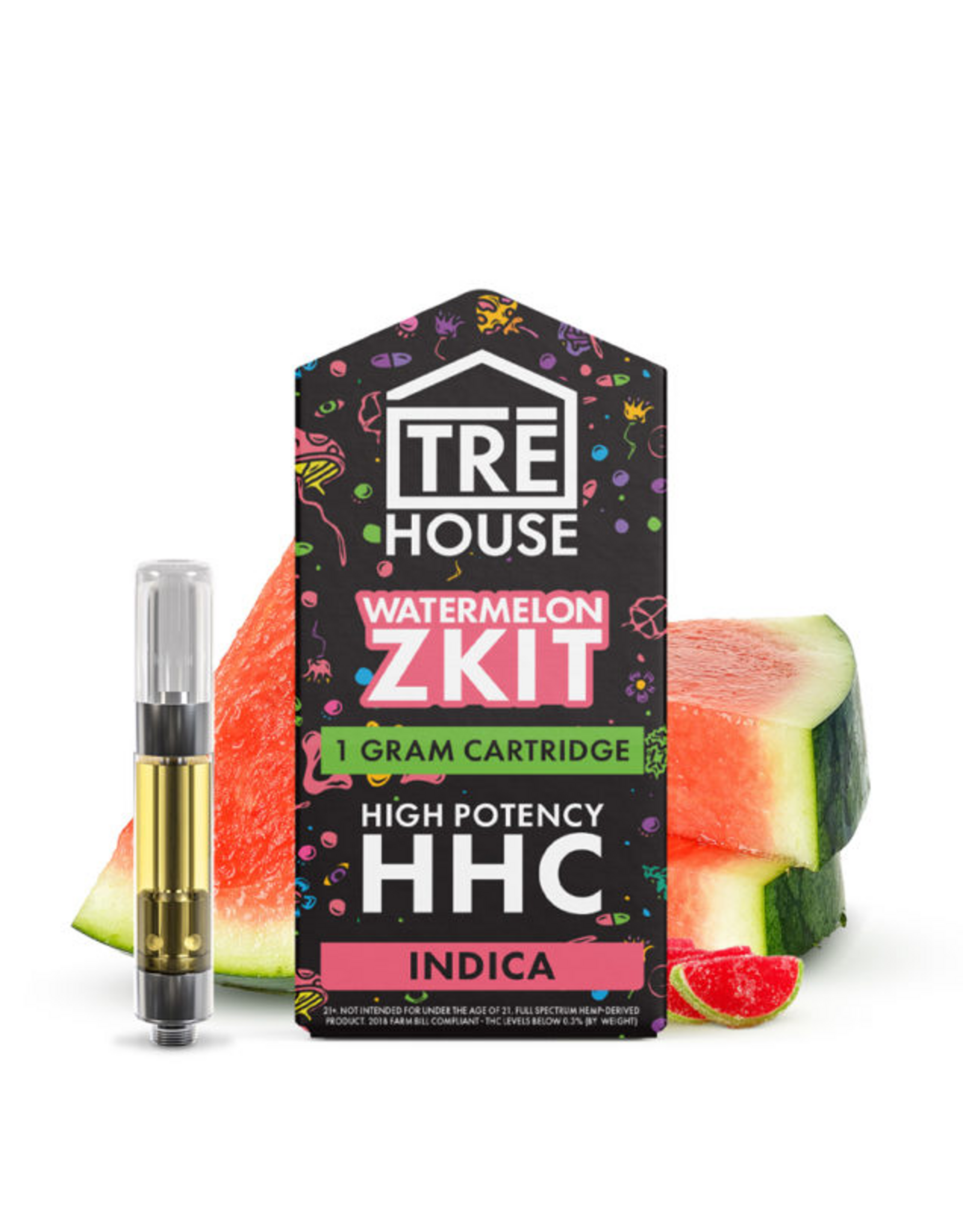 Tre House Tre House HHC Watermelon Zkit Indica Cartridge 1g