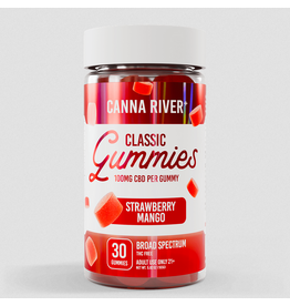Canna River Canna River 100mg Broad Spectrum CBD Classic Gummies 30ct Strawberry Mango