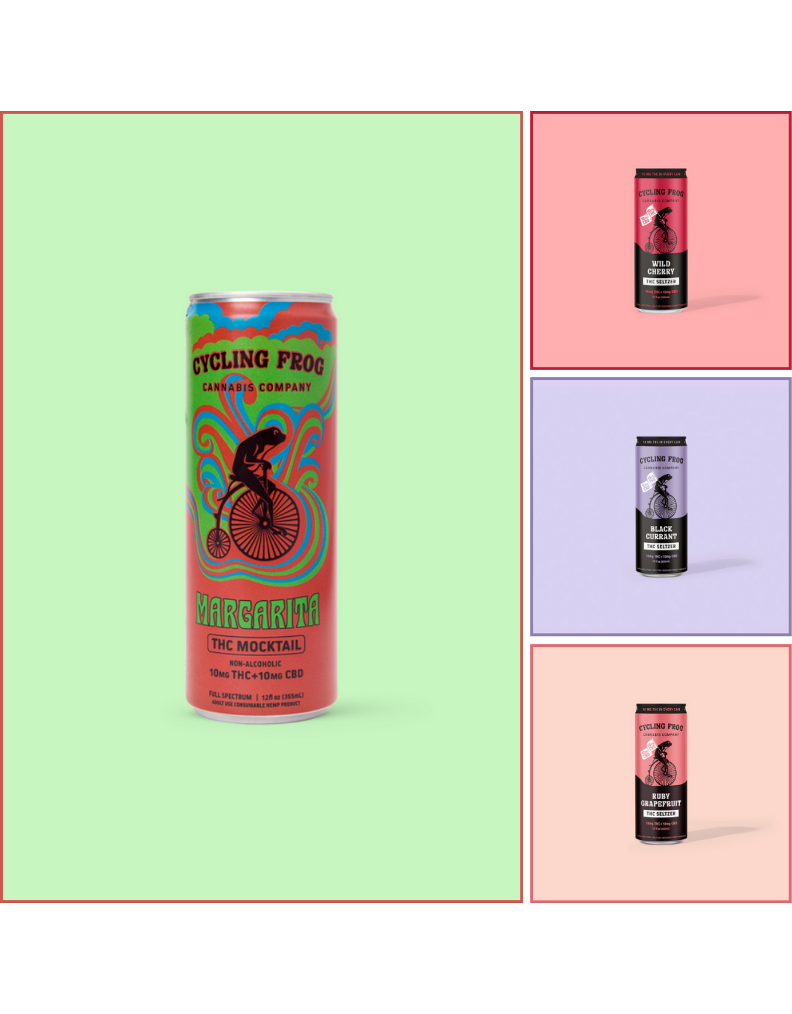 Cycling Frog Cycling Frog 10mg Delta-9 10mg CBD Seltzer 12oz