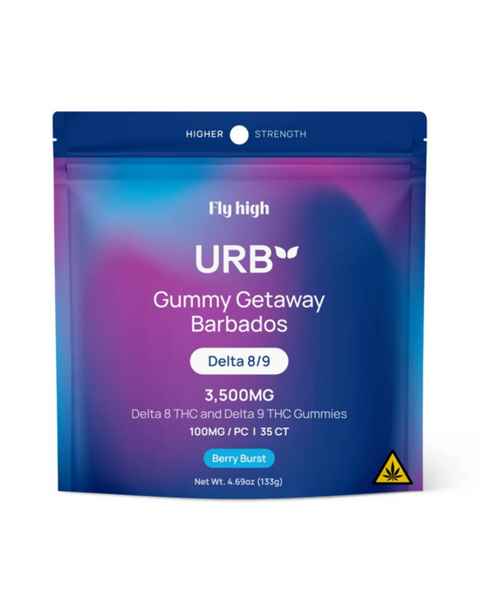 URB Urb 100mg Delta 8/9 Gummy Getaway Barbados 35ct