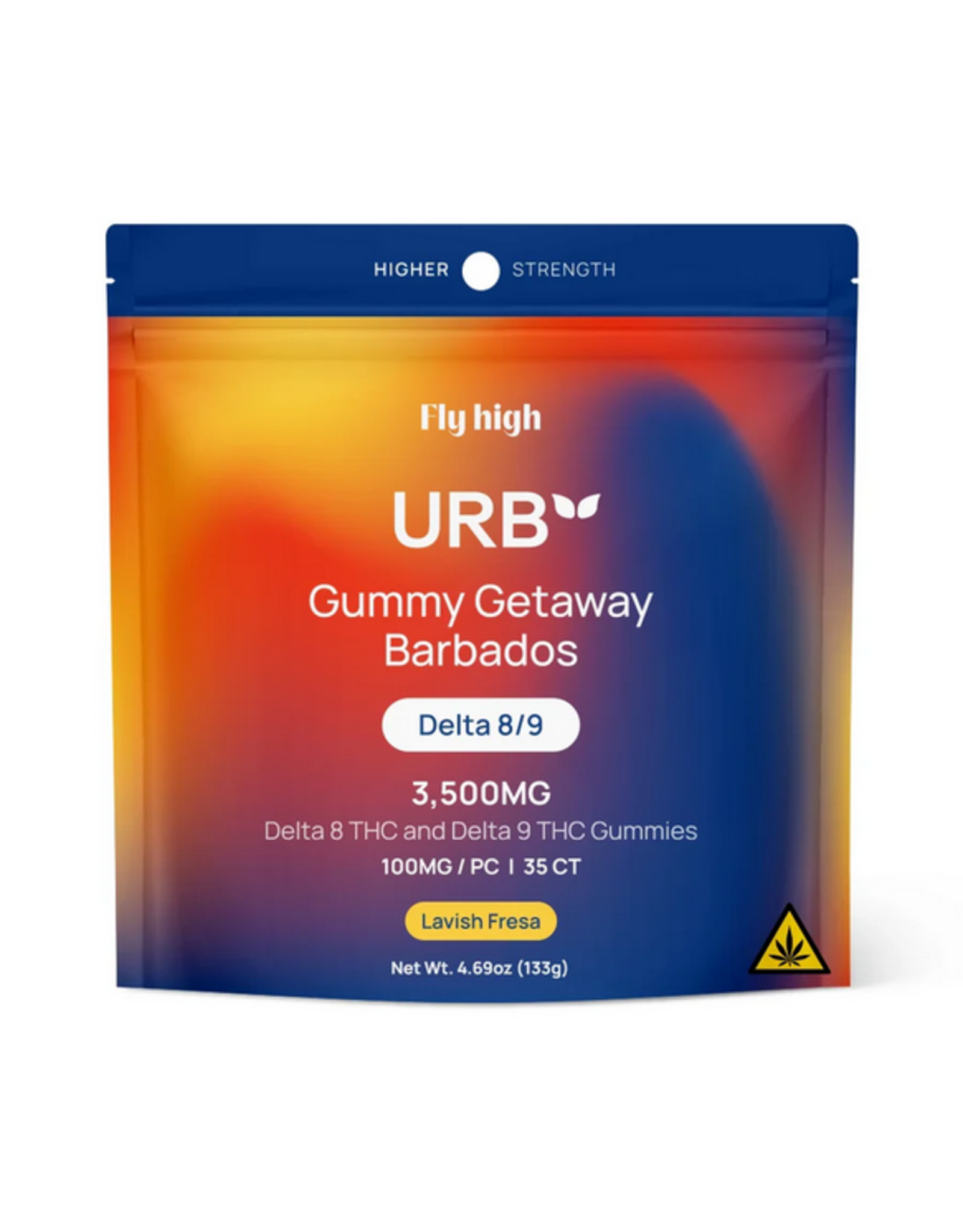 URB Urb 100mg Delta 8/9 Gummy Getaway Barbados 35ct