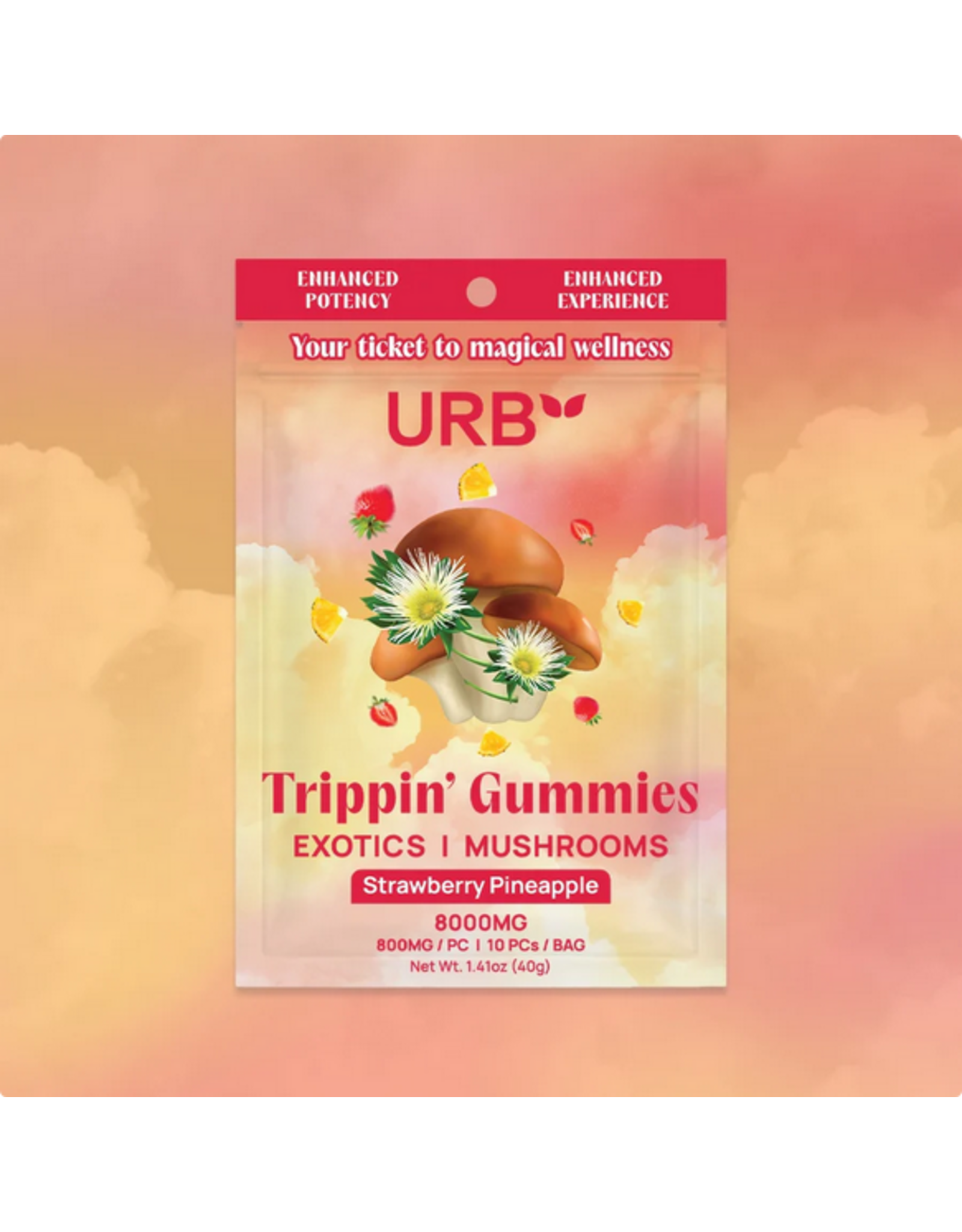 URB URB 8000mg Trippin' Gummies 10ct