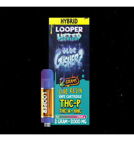 Looper Looper Lifted Series THCP THCA HHC Live Resin Blue Gusherz Hybrid Cartridge 2g