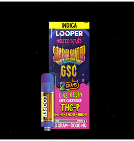 Looper Looper Melted Series Live Resin Starfighter x GSC Indica Cartridge 2g