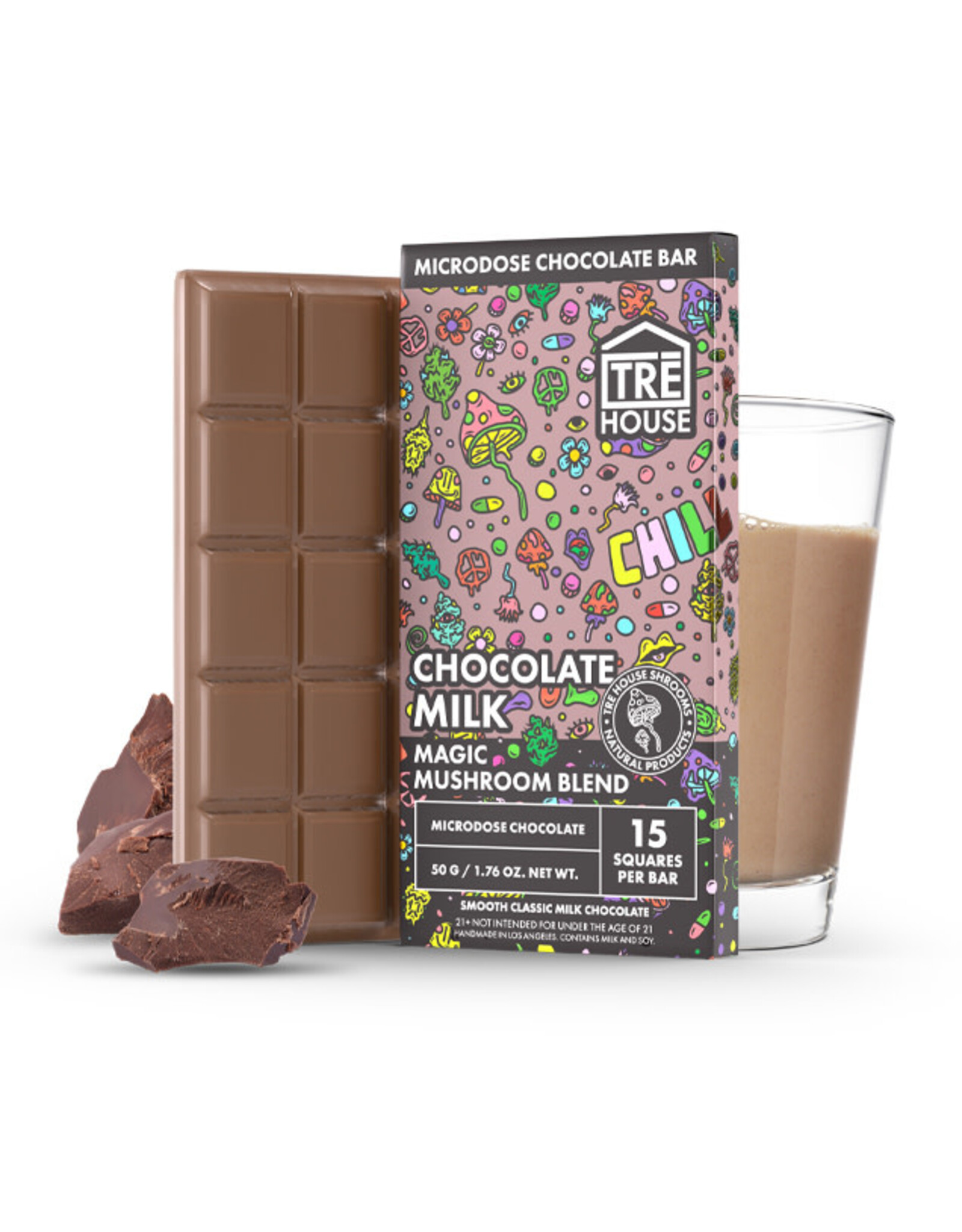 Tre House Tre House Magic Mushroom Microdose Chocolate Bar