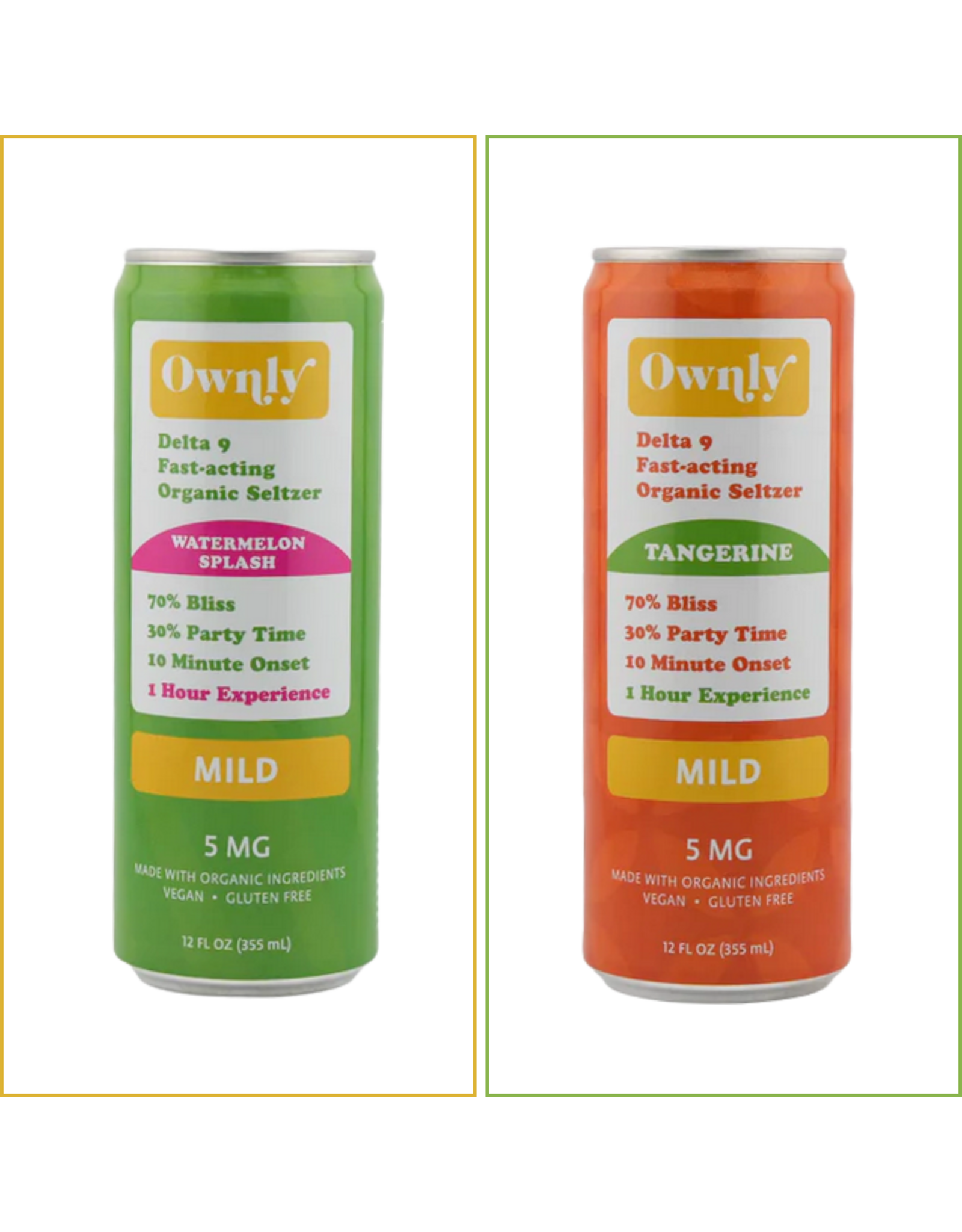 Ownly Organics 5mg Delta-9 THC Seltzer 12floz