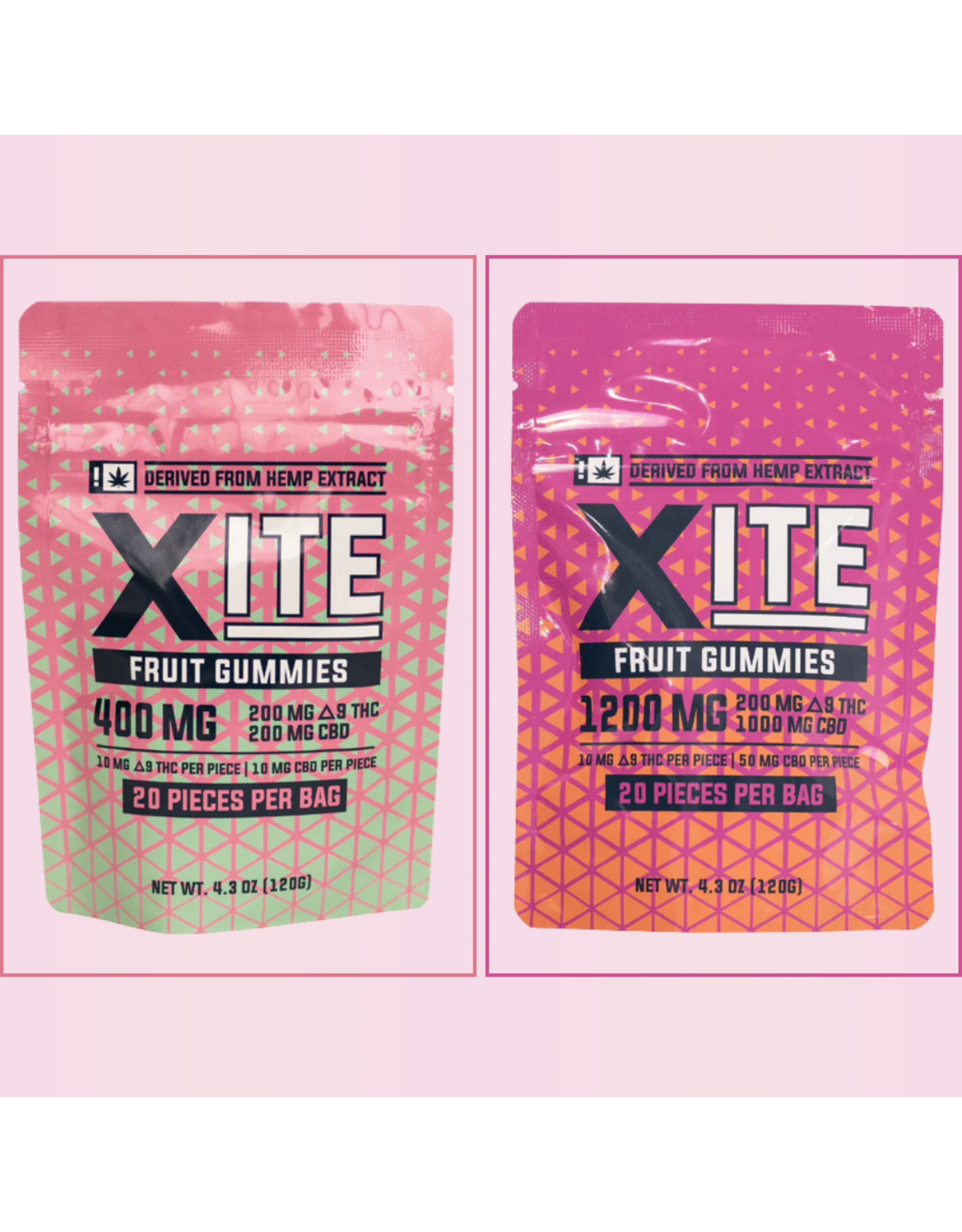 XITE 10mg Delta-9 Fruit Gummies 20ct