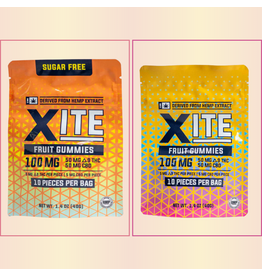 XITE XITE 5mg Delta-9 5mg CBD Fruit Gummies 10ct