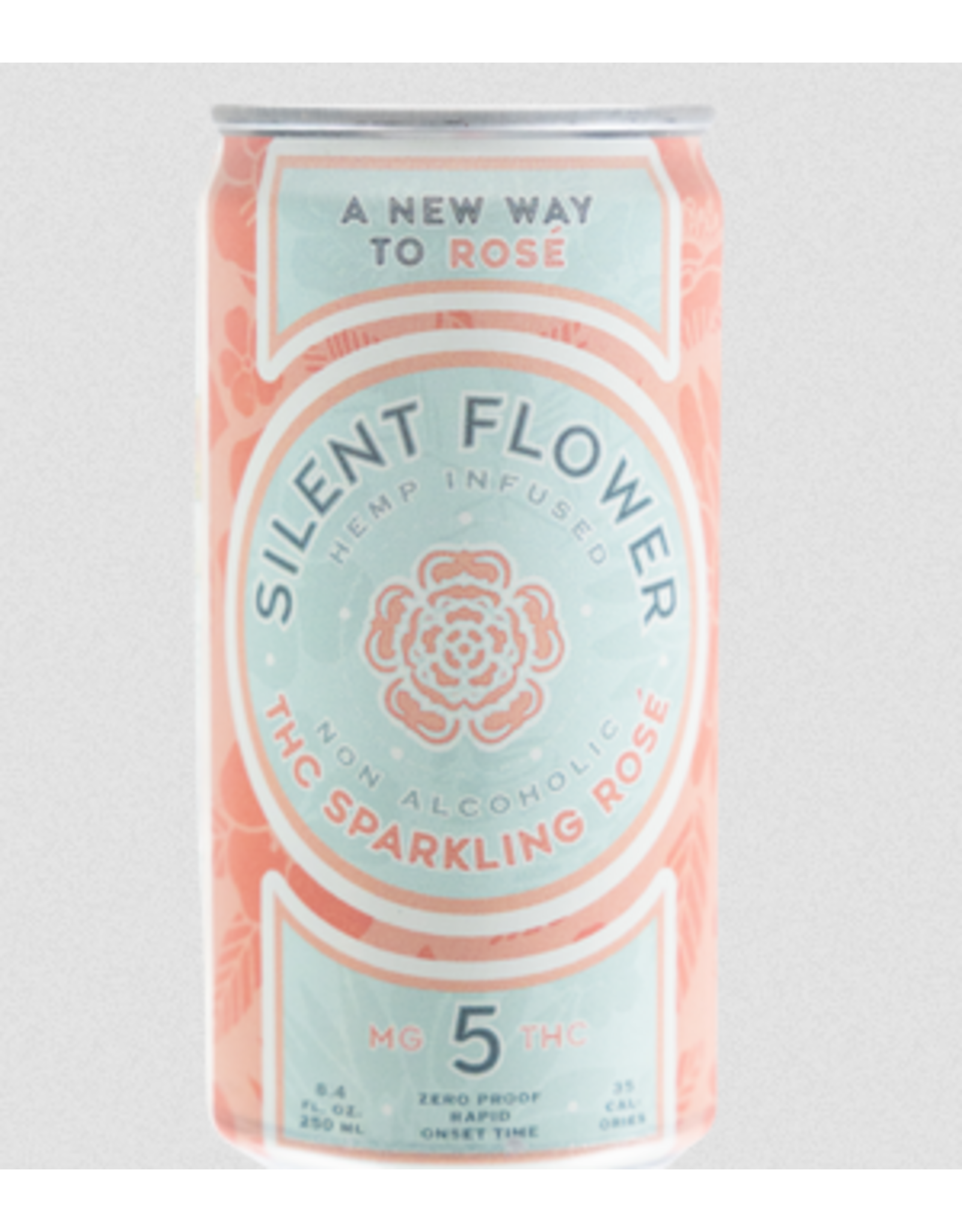 Silent Flower 5mg Delta-9 THC Sparkling Rose 8.4floz