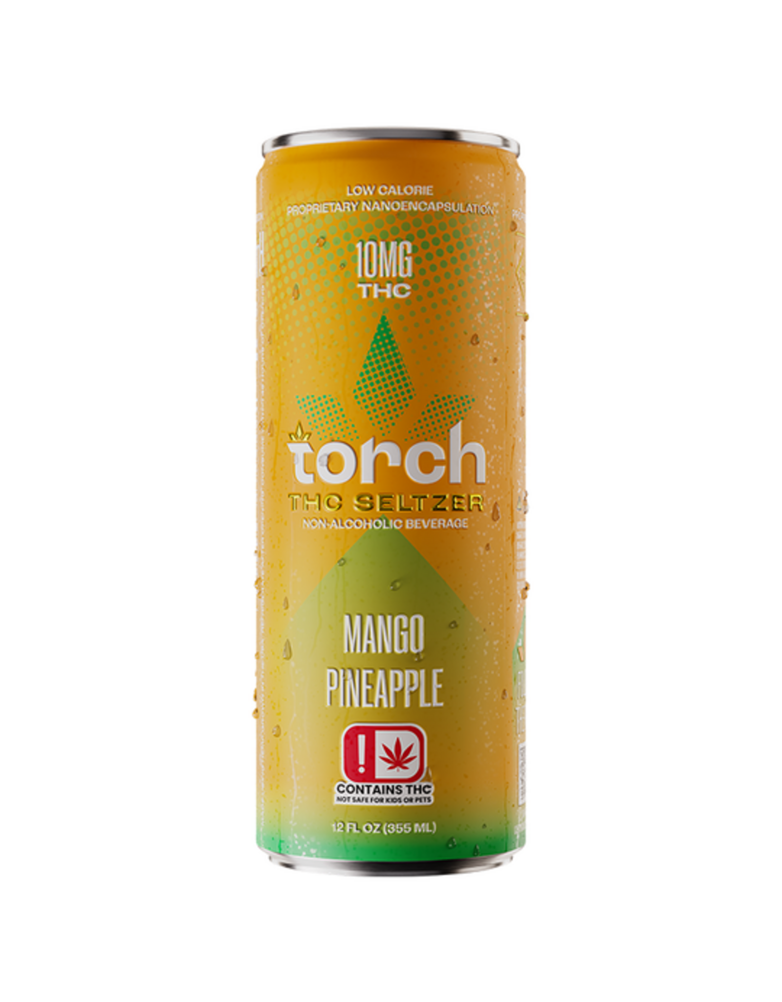 Torch 10mg Delta-9 THC 5mg CBD Seltzer 12oz Mango Pineapple