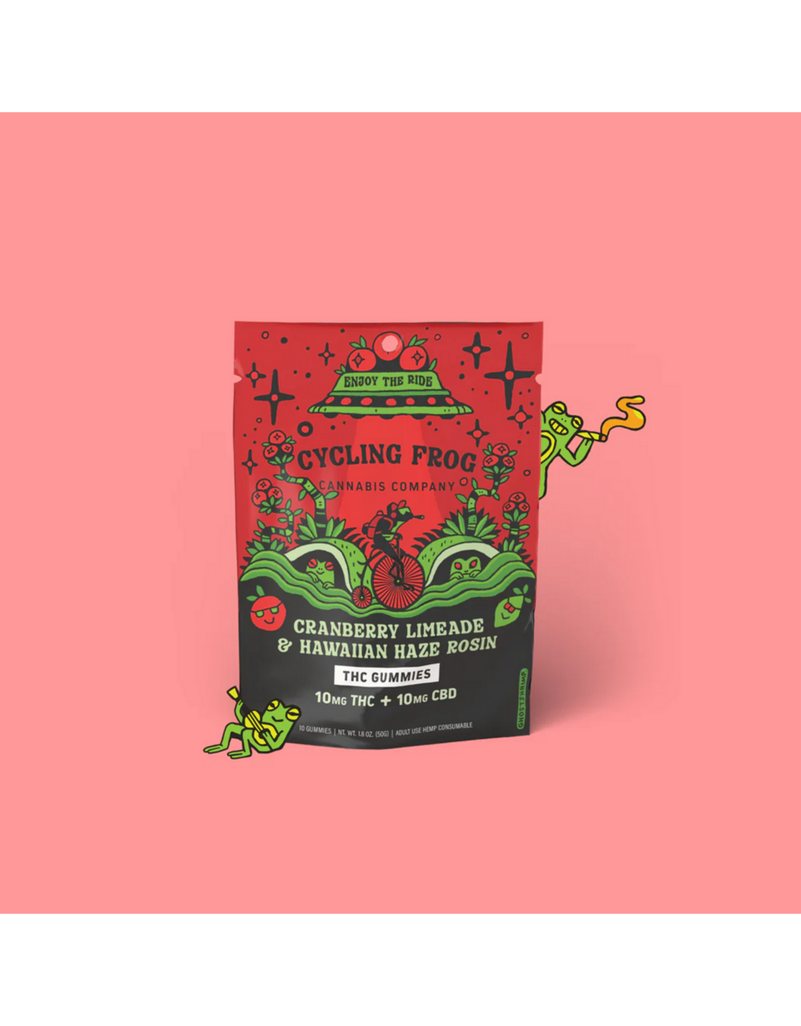 Cycling Frog Cycling Frog 10mg Delta-9 10mg CBD Gummies 10ct